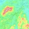 Carte topographique Comté de Laois, altitude, relief