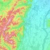 Carte topographique Colmar-Ribeauvillé, altitude, relief