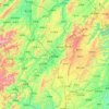 Carte topographique Songtao Miao Autonomous County, altitude, relief