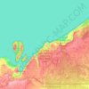 Carte topographique Pictured Rocks National Lakeshore (Inner Buffer Zone), altitude, relief