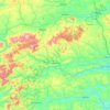 Carte topographique Blarney - Macroom, altitude, relief