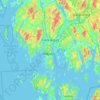Carte topographique Fredrikstad, altitude, relief