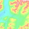 Carte topographique Coldfoot, altitude, relief