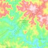 Carte topographique São Domingos do Sul, altitude, relief