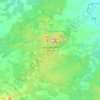 Carte topographique Bandhavgarh National Park, altitude, relief