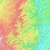 Carte topographique Tournon-sur-Rhône, altitude, relief