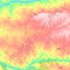 Carte topographique Talaván, altitude, relief
