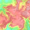 Carte topographique Peralveche, altitude, relief