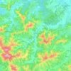 Carte topographique Barcus, altitude, relief