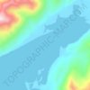 Carte topographique Shearwater Bay, altitude, relief