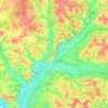 Carte topographique 33230, altitude, relief