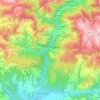 Carte topographique Valira, altitude, relief