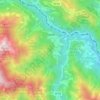 Carte topographique Traves, altitude, relief