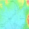 Carte topographique Asuncion, altitude, relief