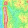 Carte topographique Communauté de communes Rumilly Terre de Savoie, altitude, relief