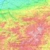 Carte topographique Hochsauerlandkreis, altitude, relief