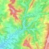 Carte topographique Digne-les-Bains, altitude, relief