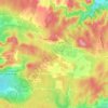 Carte topographique La Capelle-et-Masmolène, altitude, relief