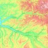 Carte topographique Quercy blanc, altitude, relief