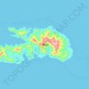 Carte topographique Rossel Island, altitude, relief