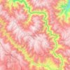 Carte topographique Churcampa, altitude, relief