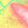 Carte topographique Boggy Creek, altitude, relief