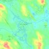 Carte topographique Lake Arrowhead, altitude, relief