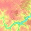 Carte topographique Montreuil-Bonnin, altitude, relief
