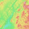 Carte topographique Lorne Parish, altitude, relief