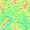 Carte topographique Longchuan County, altitude, relief