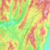 Carte topographique Scotts Valley, altitude, relief