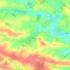 Carte topographique La Selle-Craonnaise, altitude, relief