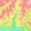Carte topographique Torrente Marmore, altitude, relief