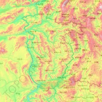 Carte topographique Wa State (Northern Region), altitude, relief