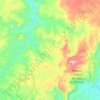 Carte topographique São Gonçalo do Rio das Pedras, altitude, relief