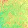 Carte topographique Town of Sherman, altitude, relief