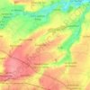Carte topographique Moulins en Bessin, altitude, relief