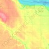Carte topographique Geneseo Township, altitude, relief