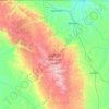 Carte topographique Bighorn National Forest, altitude, relief