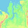 Carte topographique Yamalo-Nenets Autonomous Okrug, altitude, relief