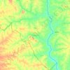 Carte topographique Noumbiel, altitude, relief