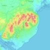 Carte topographique The Mournes DEA, altitude, relief