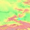 Carte topographique Ili Kazakh Autonomous Prefecture, altitude, relief