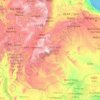 Carte topographique Oromia, altitude, relief