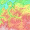 Carte topographique La Houille, altitude, relief