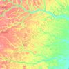 Carte topographique Helvécia, altitude, relief