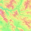 Carte topographique Kamyaran County, altitude, relief