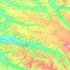 Carte topographique 40700, altitude, relief