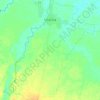 Carte topographique Uracoa, altitude, relief