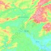 Carte topographique Branquinha, altitude, relief